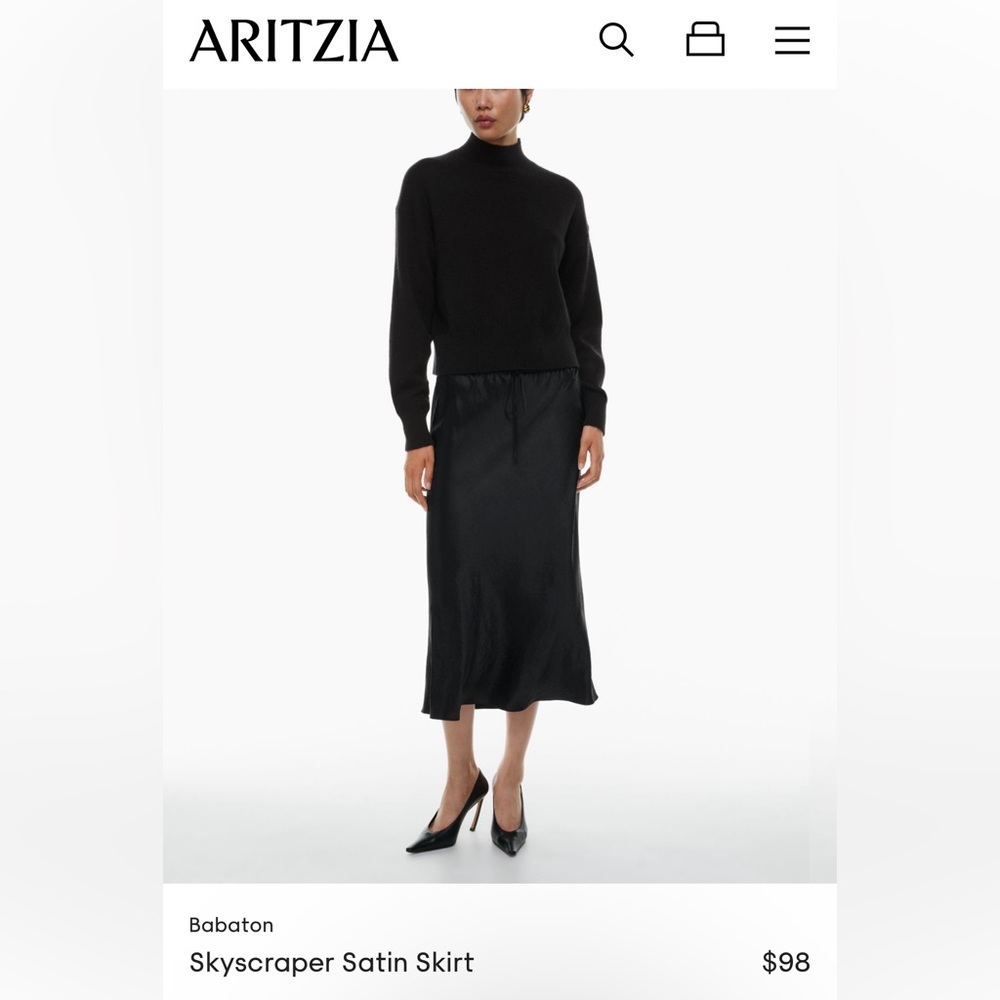 Artizia Satin Mid Skirt